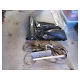 garbage bags,cord & brush