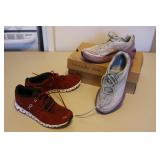 2 pairs of like new size 8 ladys shoes