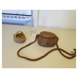 2 small baskets & chimney
