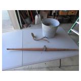 buggy step,single tree & galvanized bucket