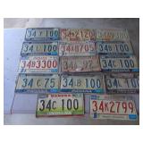 14 indiana license plates