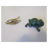 brass & metal frogs