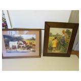2 farm scene pictures
