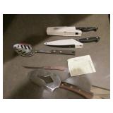 pampered chef knifes,klever & utencils