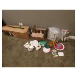 christmas tree & christmas pillows,plates & cups