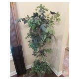 artificial tree & plant w/stand