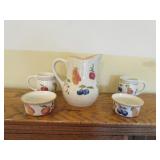 longaberger fruit medley pottery