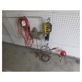 yard decorations,ext. cord,light,items