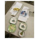 dishes & towels incl:spode