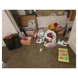 all christmas items,wrapping paper,ribbons,items