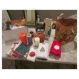 towels,candles & decorations