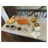 holiday dishes,candleholders & haviland dishes