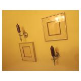 wall sconces & pictures