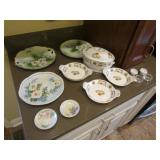 hand painted porcelain dishes incl:france