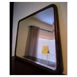 antique oak wall mirror