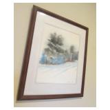 Creston Stokes winter scene art picture