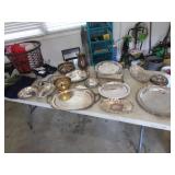 all silver plated serving items