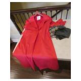 londan fog red coat
