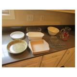 baking dishes & pitcher