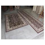 2 kashan rugs