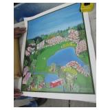 1991 pga crooked creek carmel golf print