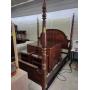 CENTURY 4 POST KING SIZE BED WITH 2 1940's DRESSER