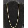 14K yellow gold 20" rope neck chain with barrel