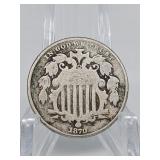 1870 Shield Nickel