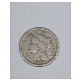 United States 1866 Three Cent Nickel