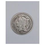 United States 1866 Three Cent Nickel