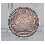 1872 Seated Half Dime