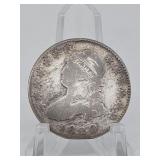 1820 Bust Quarter (clip under date)