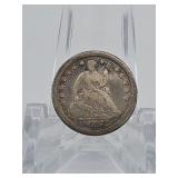 1852-O Seated half dime