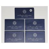 United States Five 1972 Eisenhower Silver Dollar(U