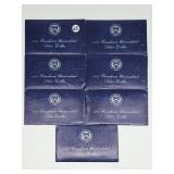 United States Seven 1971 Eisenhower Silver Dollar(