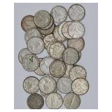 Canada  Silver Thirty-Eight Mixed Date Canadian Si