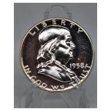 1958 Franklin Half Dollar (Proof)