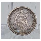 1860-O Seated Half Dime