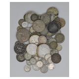 One Lot Mixed Foreign Coins including Silver
