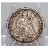United States 1877 Seated Liberty Dime