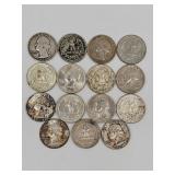 United States  Silver  $3.75 Fifteen Mixed Date Si