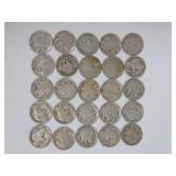 United States  Silver Twenty-Five Mixed Date Buffa
