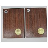 United States  Silver Two 1972 Eisenhower Dollars(