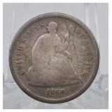 1866-S Seated Half Dime