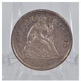 1856 Seated Half  Dime