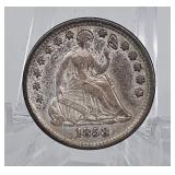 1858 Seated Half  Dime
