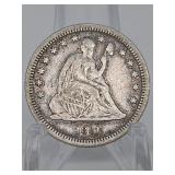 United States 1861 Seated Liberty Quarter