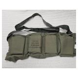 5.56 Green Tip Ammunition in 4 pouch Bandolier,