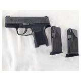 SIG SAUER  P365  9mm Pistol  S/N: 66A047428  2 Mag