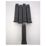 .40 15 rd. (x4) and 13 rd. (x1) Glock magazines